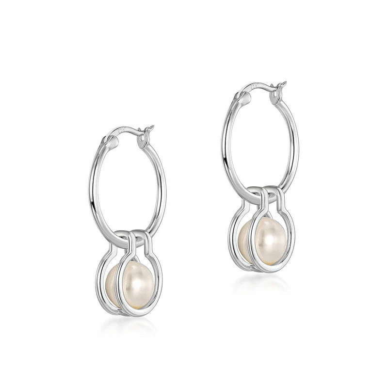 Detachable 8mm Pearl Earrings