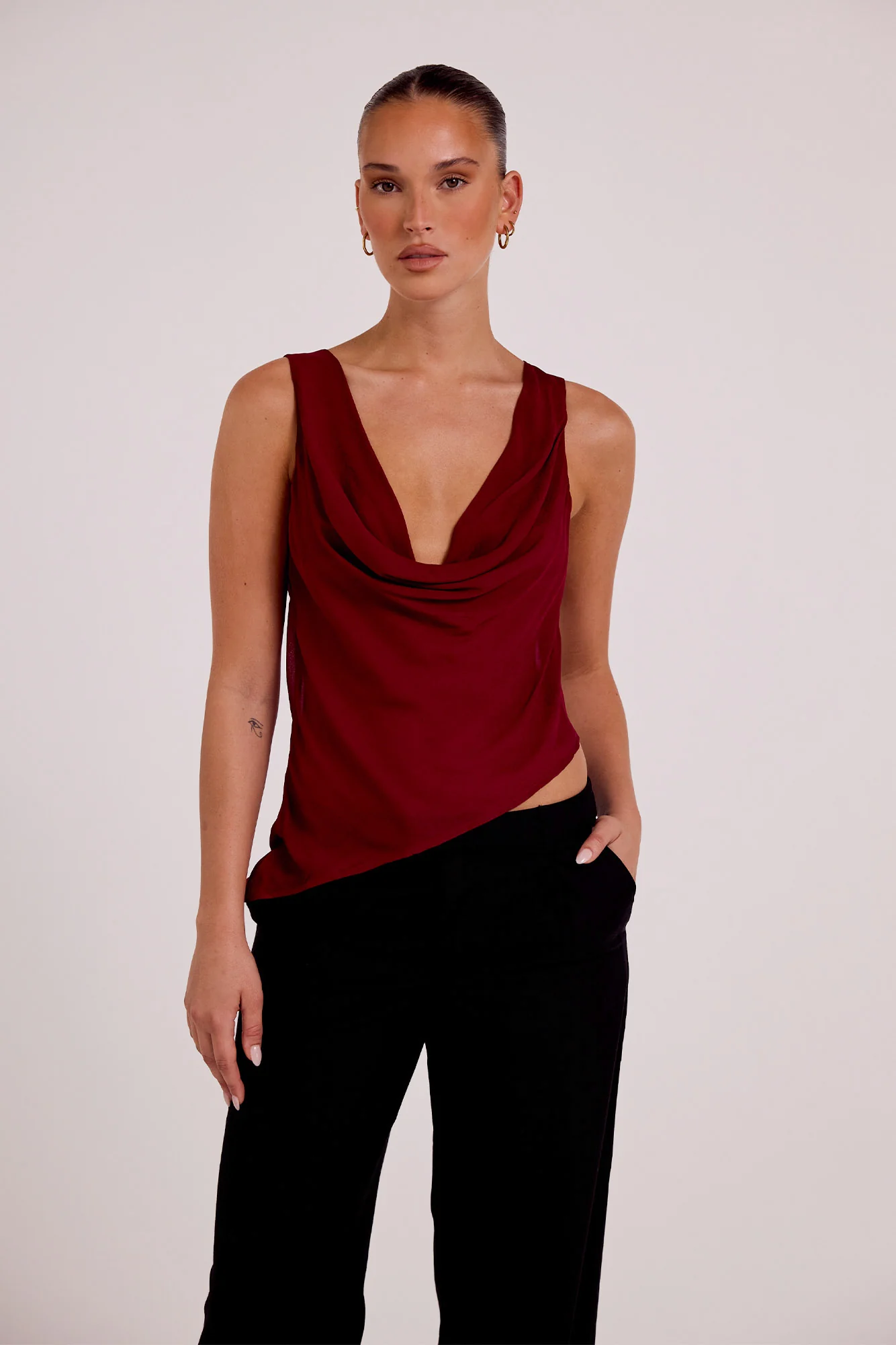 Reina Reversible Top Merlot