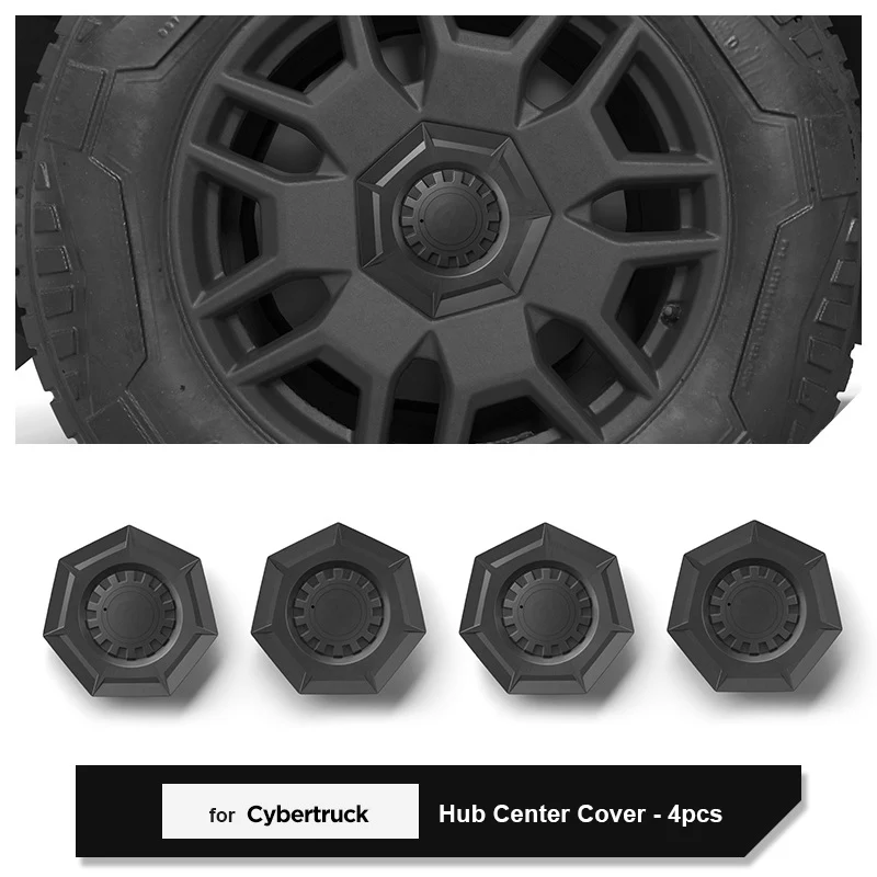 Tvibex Center Hub Caps for Tesla Cybertruck (Set of 4pcs)