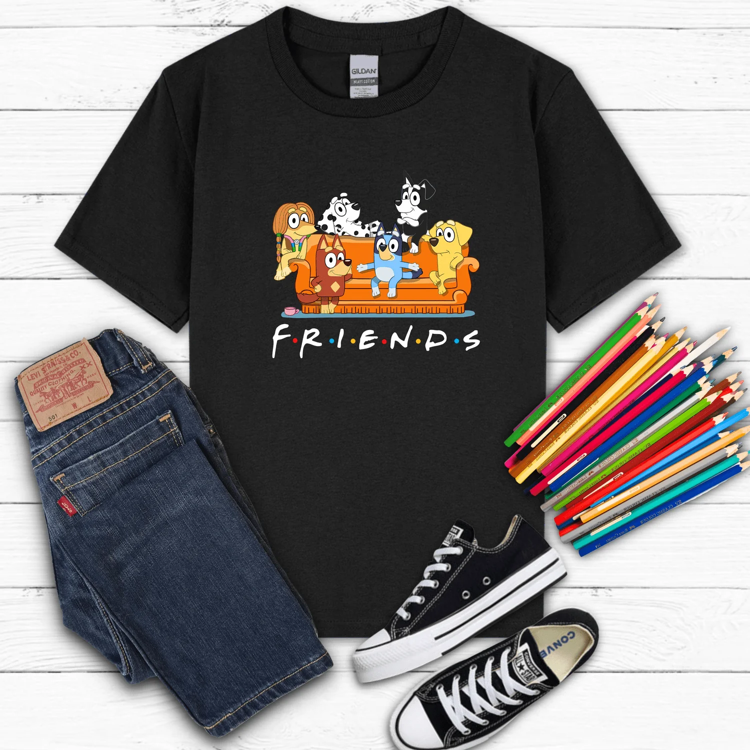 Bluey Friends Youth Shirt