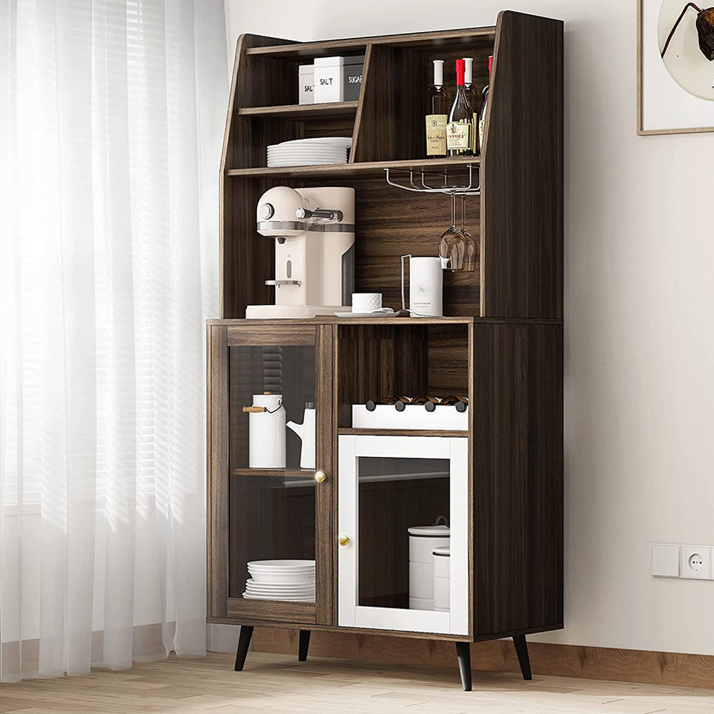 Wine Cabinet Sideboard Kitchen Storage Cabinet with 2 Doors