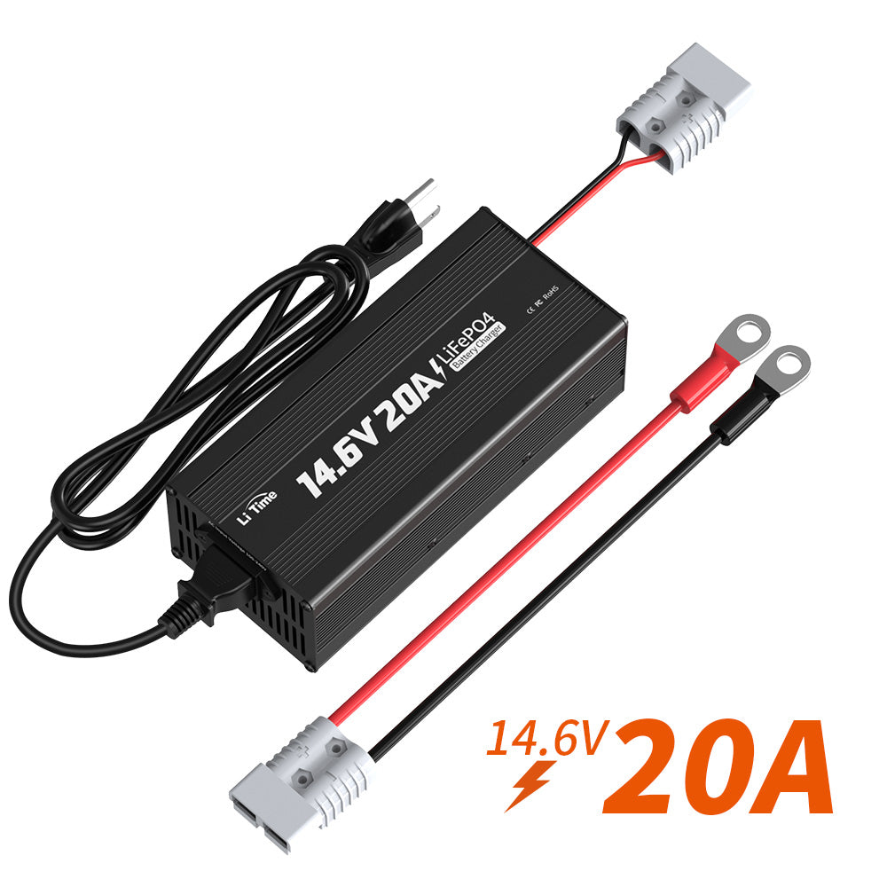 LiTime 12V (14.6V) 20A LiFePO4 Lithium Battery Charger