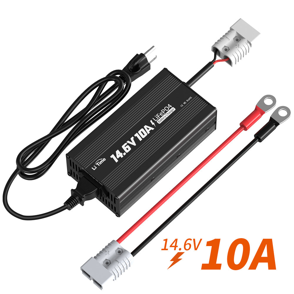 LiTime 12V (14.6V) 10A AC to DC LiFePO4 Battery Charger