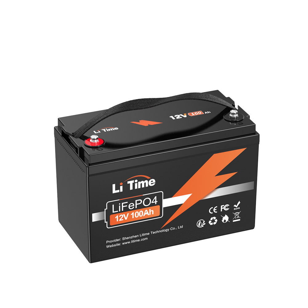 LiTime 12V 100Ah LiFePO4 Lithium Deep Cycle Battery