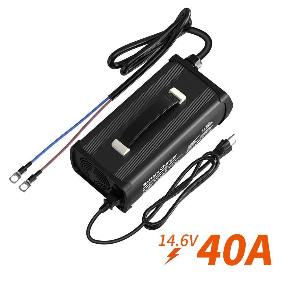 LiTime 12V (14.6V) 40A Deep Cycle LiFePO4 Lithium Battery Charger