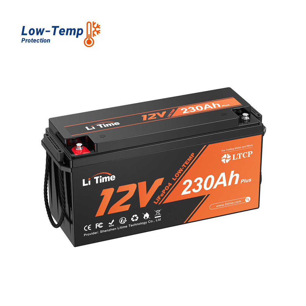 LiTime 12V 230Ah Plus Deep Cycle LiFePO4 Battery with Low-Temp Protection