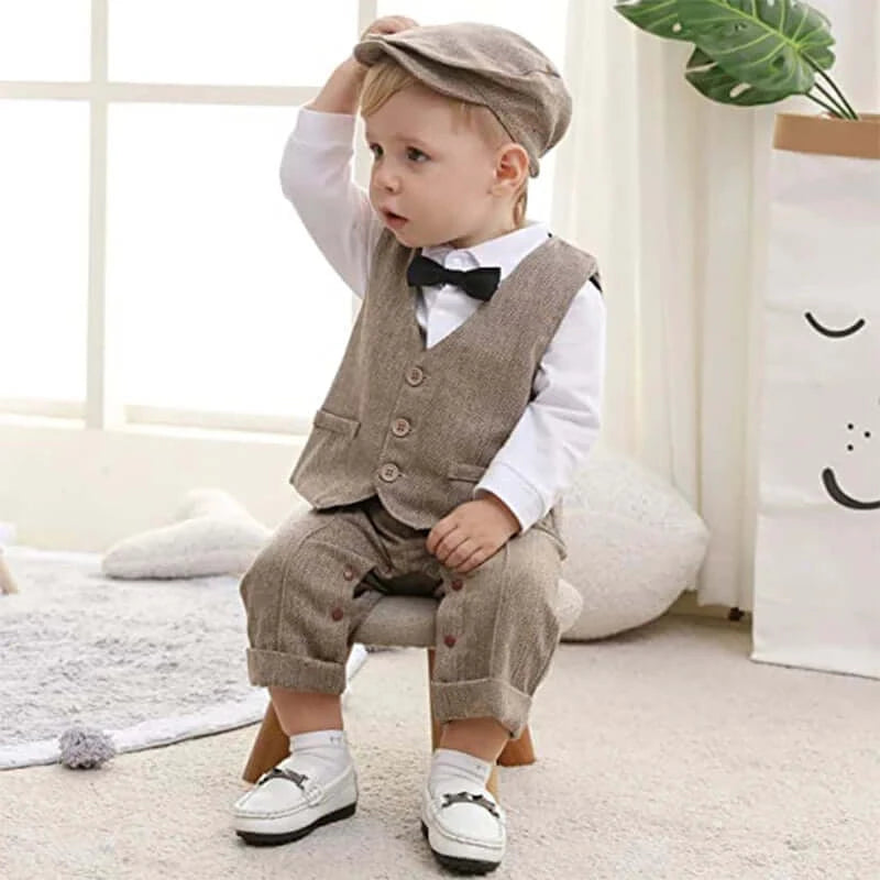 OleOle Baby Boy Gentleman Suit Bow Tie Set (0 - 3y)