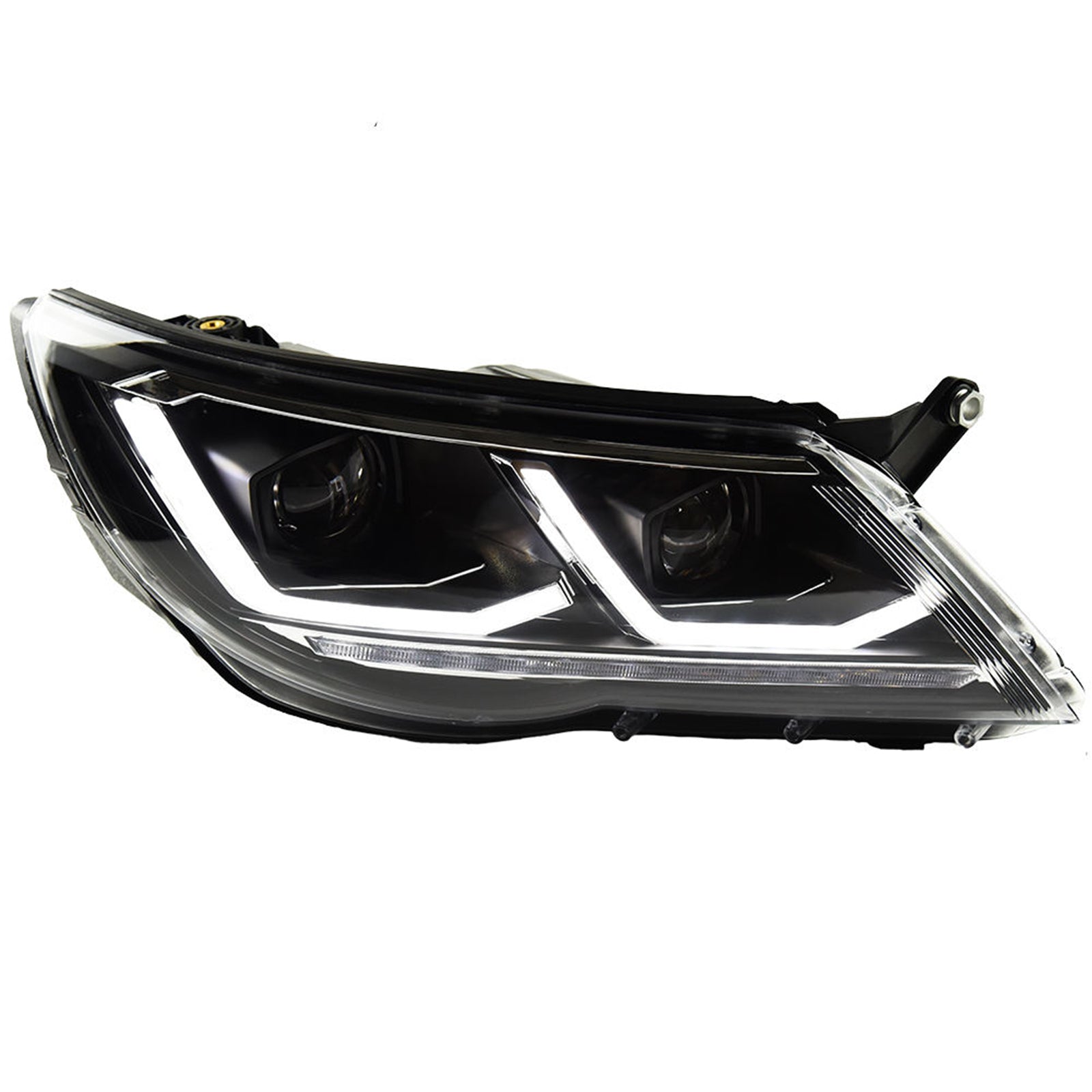 COOLDNA Led Headlight for 2010-2012 Volkswagen Tiguan upgrade New Tiguan X led Projector Lens DRL Signal HeadLamp Assembly