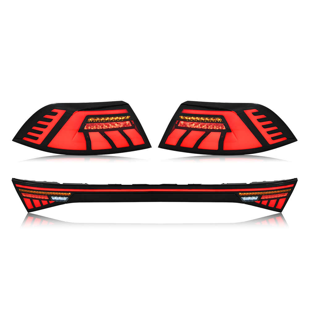 COOLDNA LED Tail Lights with Trunk Lamp for 2023 2024 Honda Accord 11th Gen Start-up Animation Sequential Signal Rear Lamps Assembly