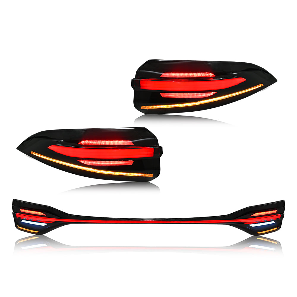 COOLDNA New Led Tail Lights for 2020-2024 Toyota Corolla Start Up Animation DRL Sequential Indicator Rear Lamp Assembly