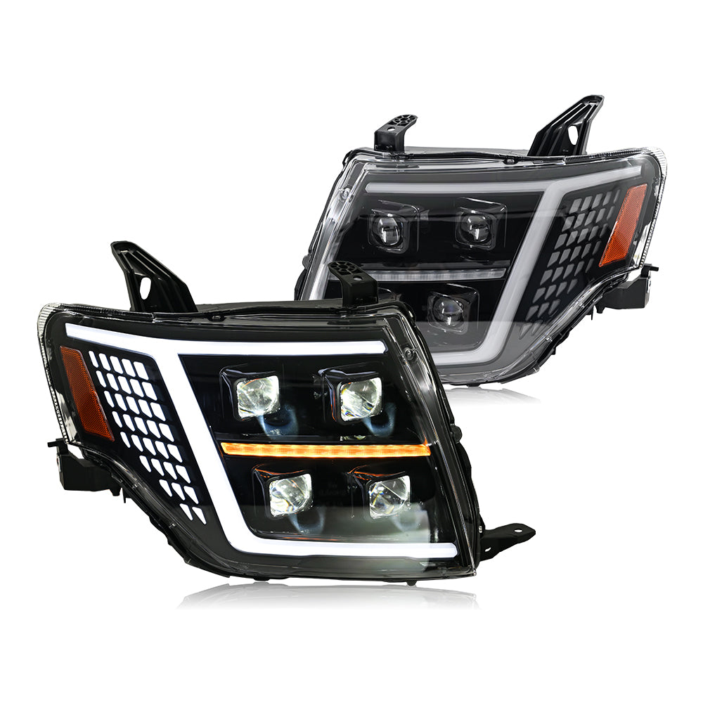 COOLDNA Led Headlight For 2009-2021 Mitsubishi Pajero V93 V97 Led Headlights With Dynamic Animation Lights