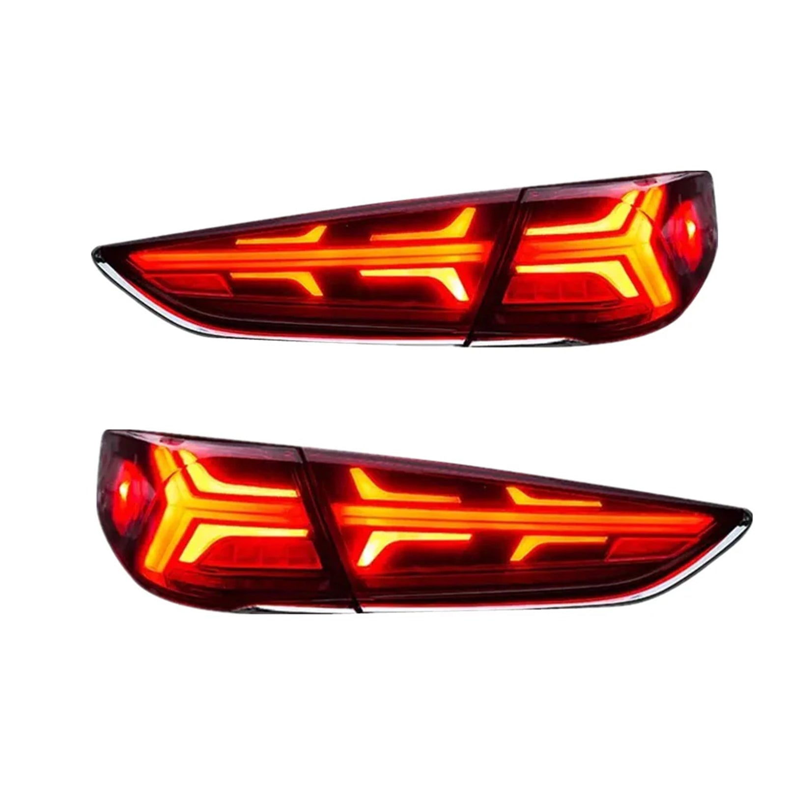 COOLDNA LED Tail Lights For 2018 2019 Hyundai Sonata Start-up Animation DRL Sequential Indicator Rear Lamp Assembly