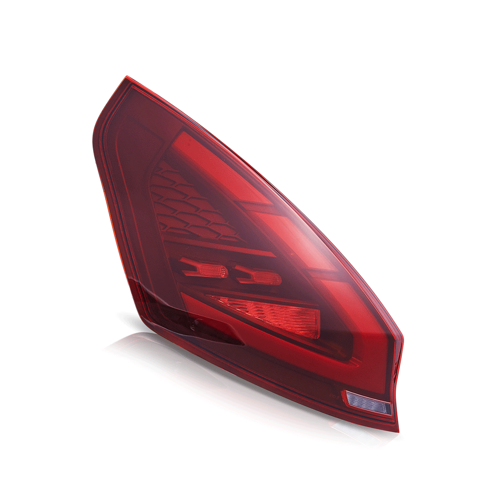 COOLDNA LED Tail Lights for 2008-2019 Ford Fiesta Hatchback SE ST Sequential Start-up Animation Rear Lamps Assembly