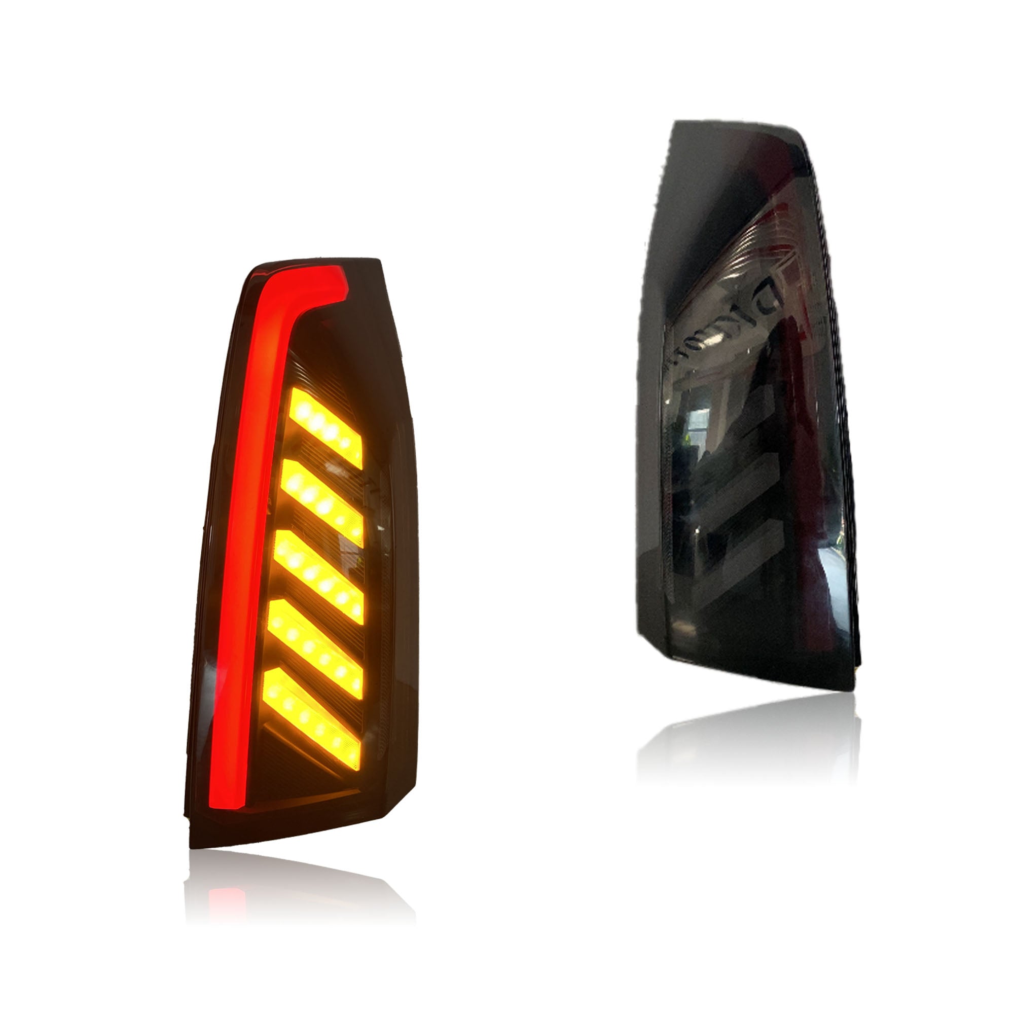 COOLDNA LED Tail Lights for 2013-2019 Cadillac ATS ATS-L Sedan 1th Gen Sequential Turn Signal Start-up Animation Rear Lamps Assembly