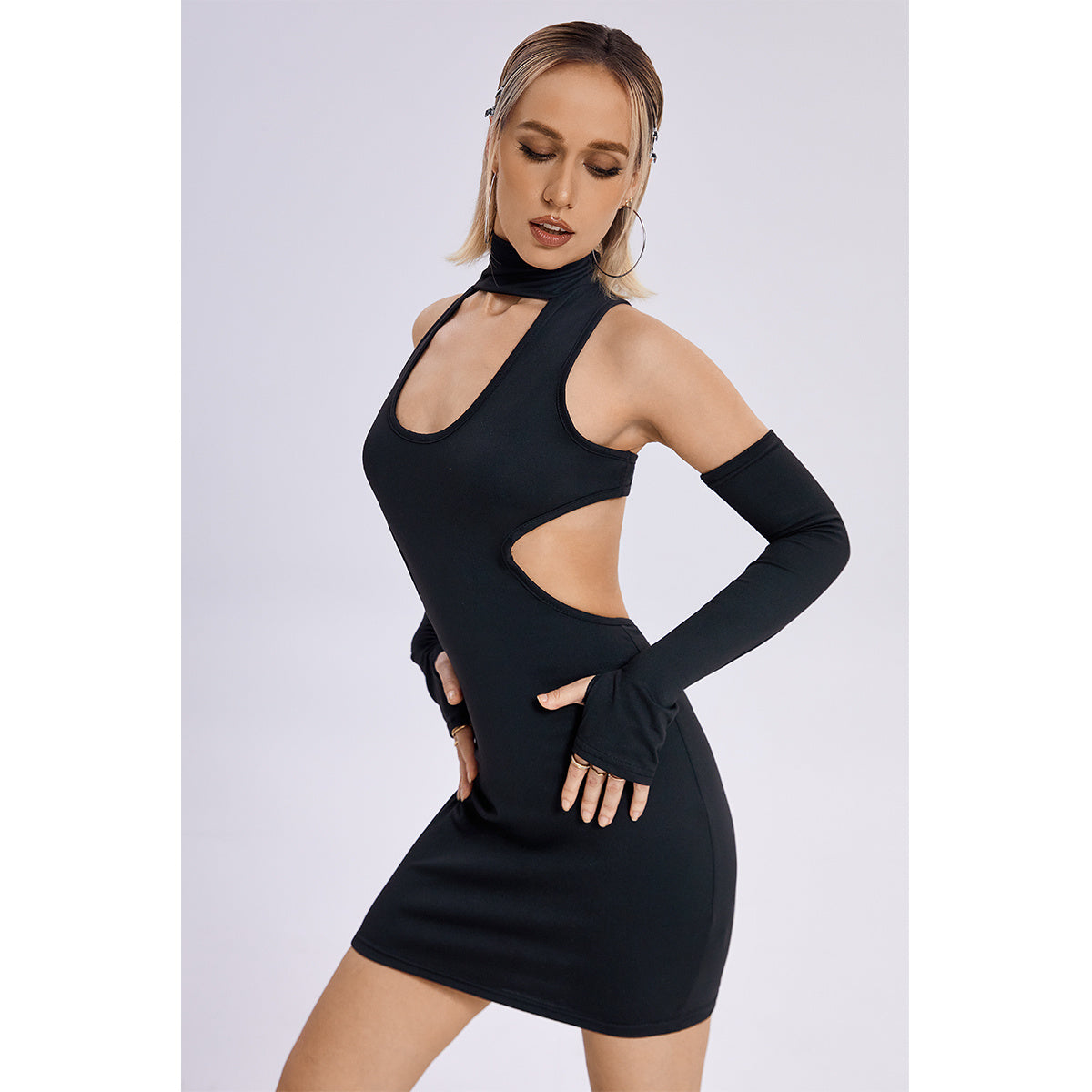 Sleeveless Slim Mini Dress – Trendy Women's Fashion Clubwear for Parties & Nights Out