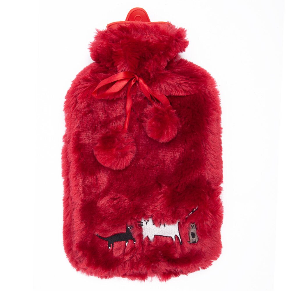 Biggdesign Cats Red Wine Hot Water Bottle