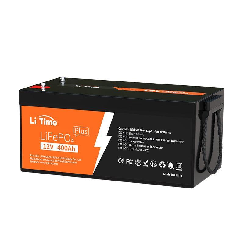 LiTime 12V 400Ah LiFePO4 Lithium Battery with 250A BMS, 5120Wh Usable Energy