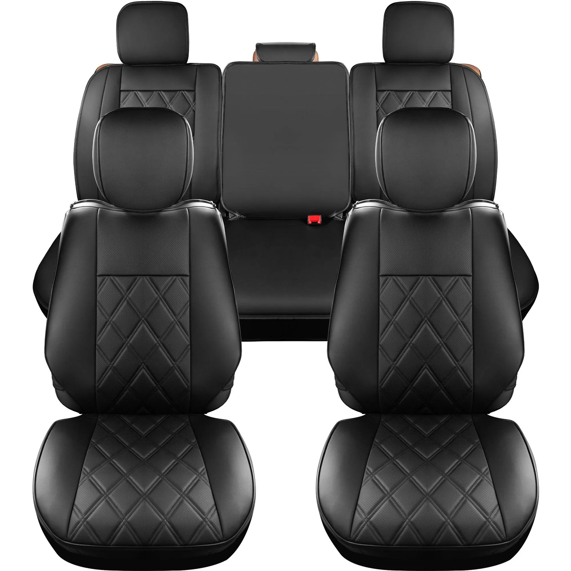 Yotruth for Tacoma Seat Covers Custom Fit For 2016-2023 Crew Double Access Cab/Extended Cab Toyota Tacoma Black