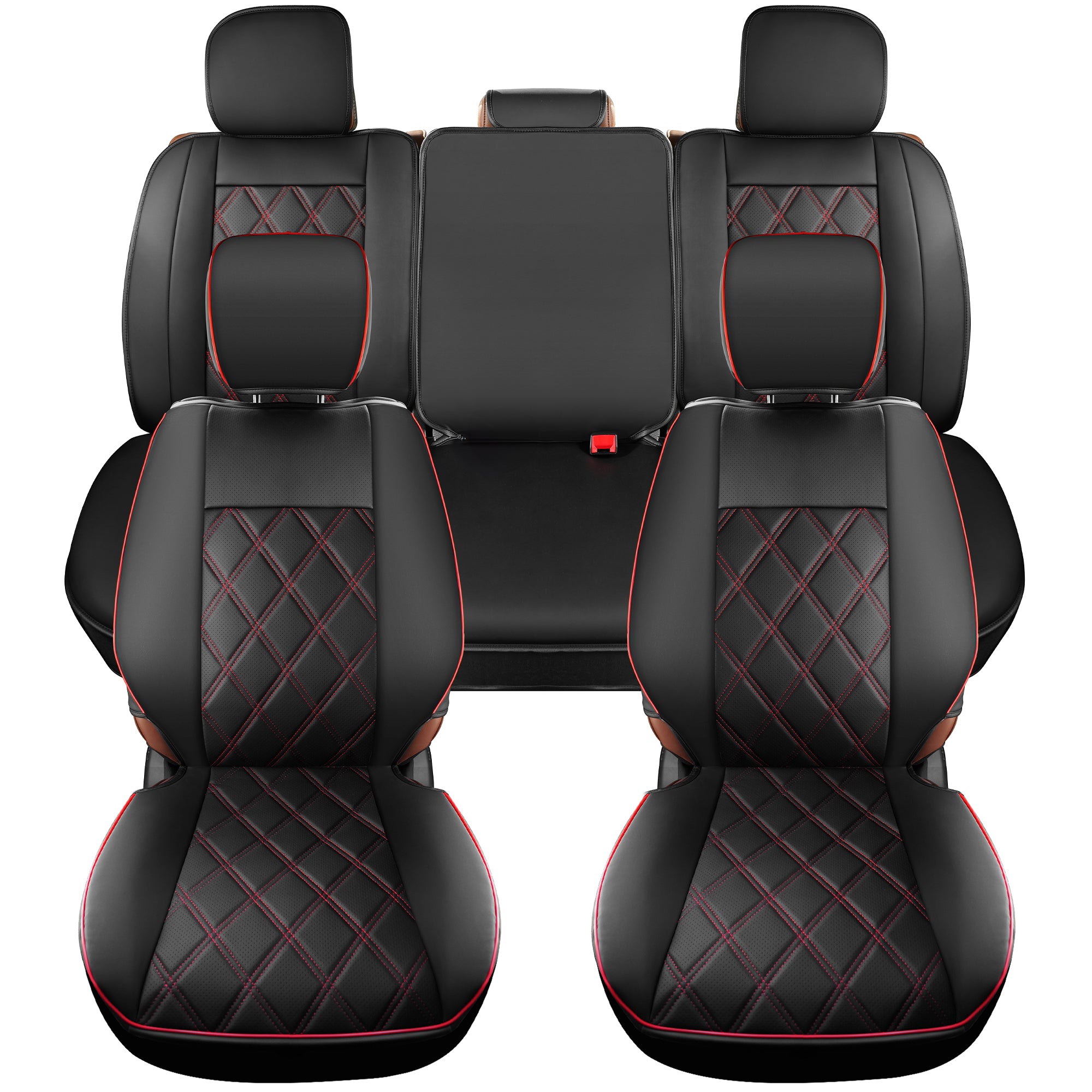 Yotruth for Tacoma Seat Covers Custom Fit For 2016-2023 Crew Double Access Cab/Extended Cab Toyota Tacoma Red