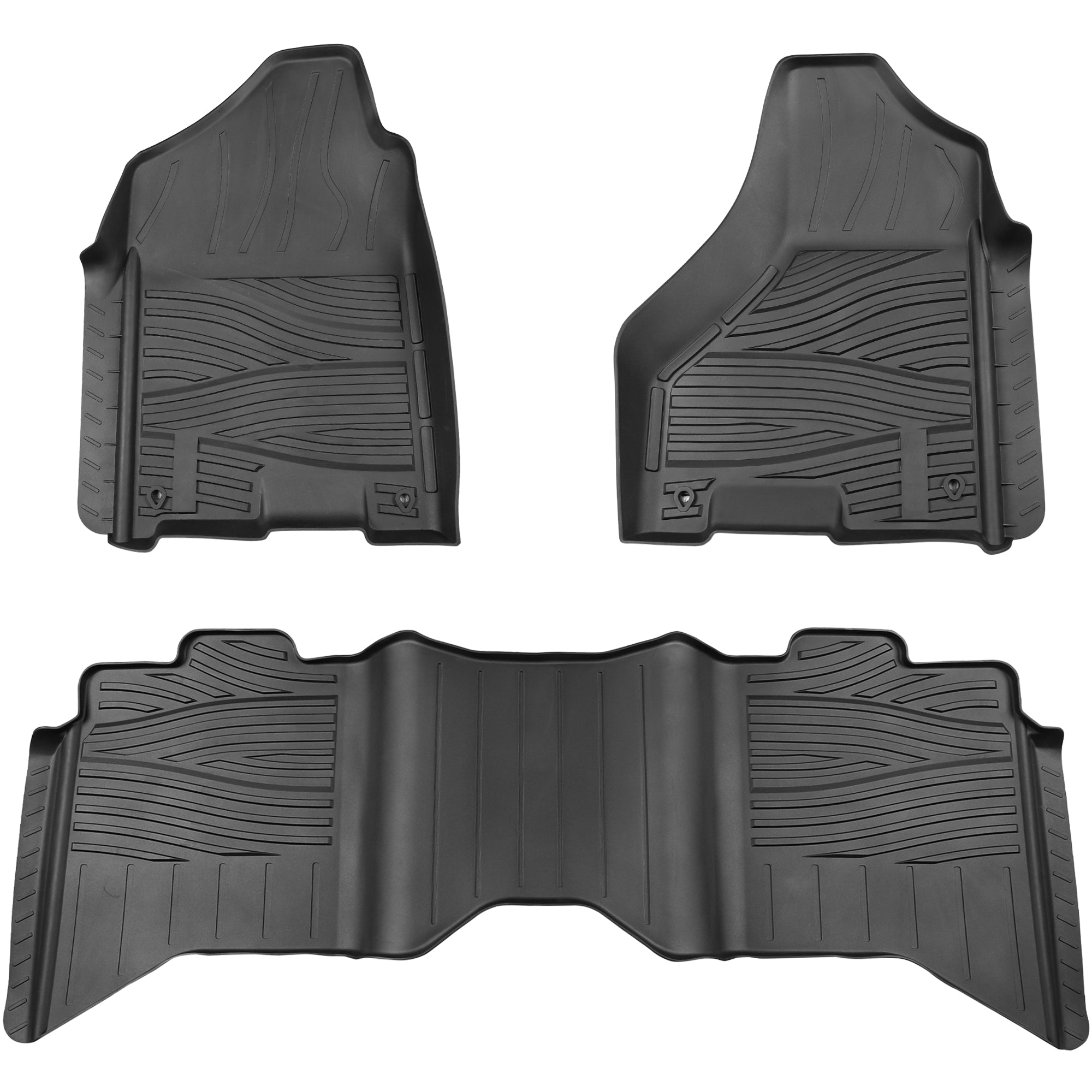 Yotruth Floor Mats for 2009-2018 Dodge Ram 1500/2500/3500 Crew Cab & 2019-2022 Ram 1500 Classic Crew Cab