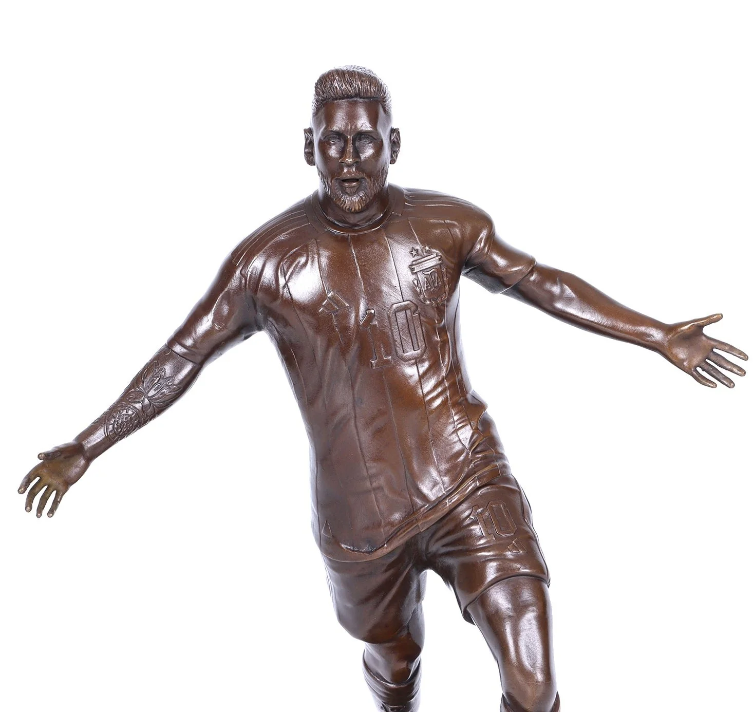 Bronze Lionel Messi Statue - Iconic Soccer Star Sculpture