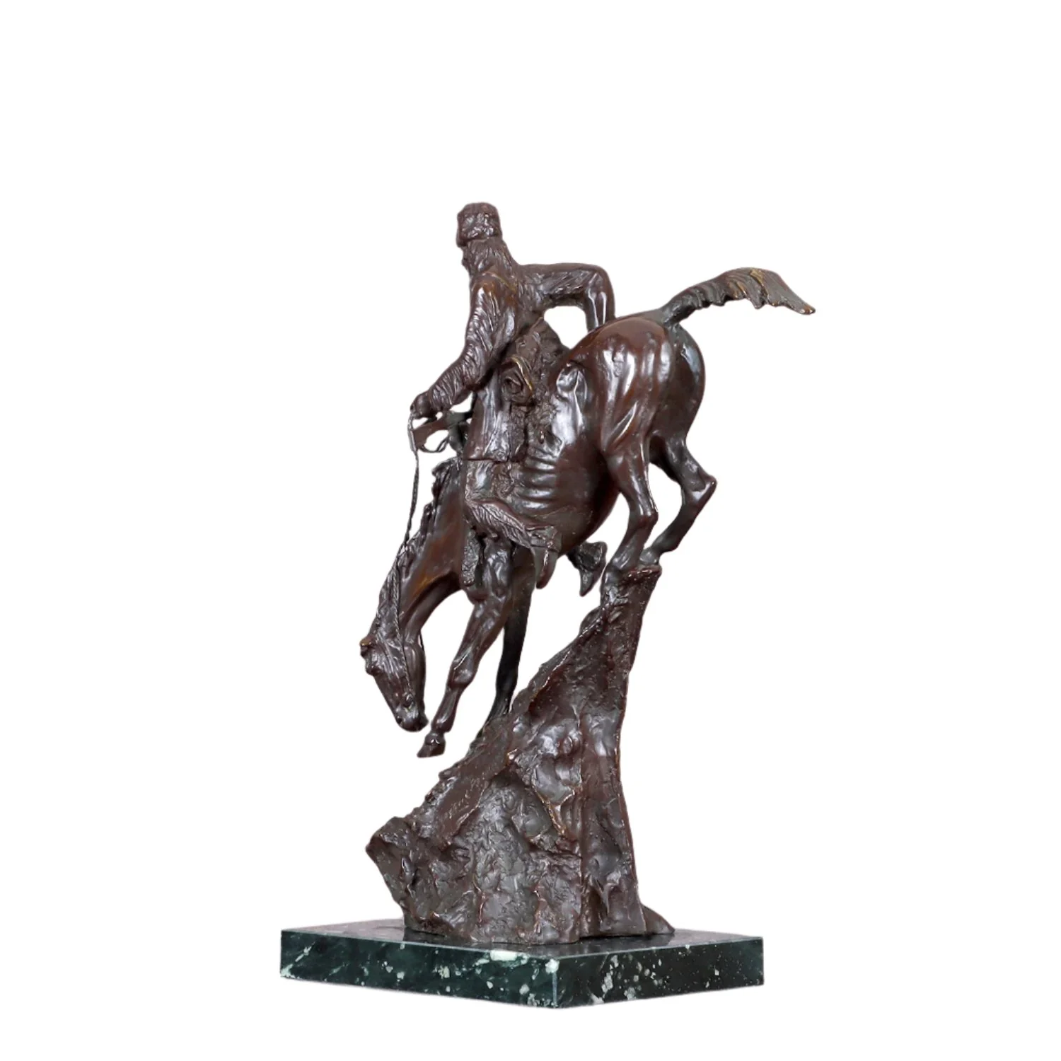 Bronze Mountain Man Statue | Authentic Frederic Remington Sculpture Replica for Elegant Home Decor