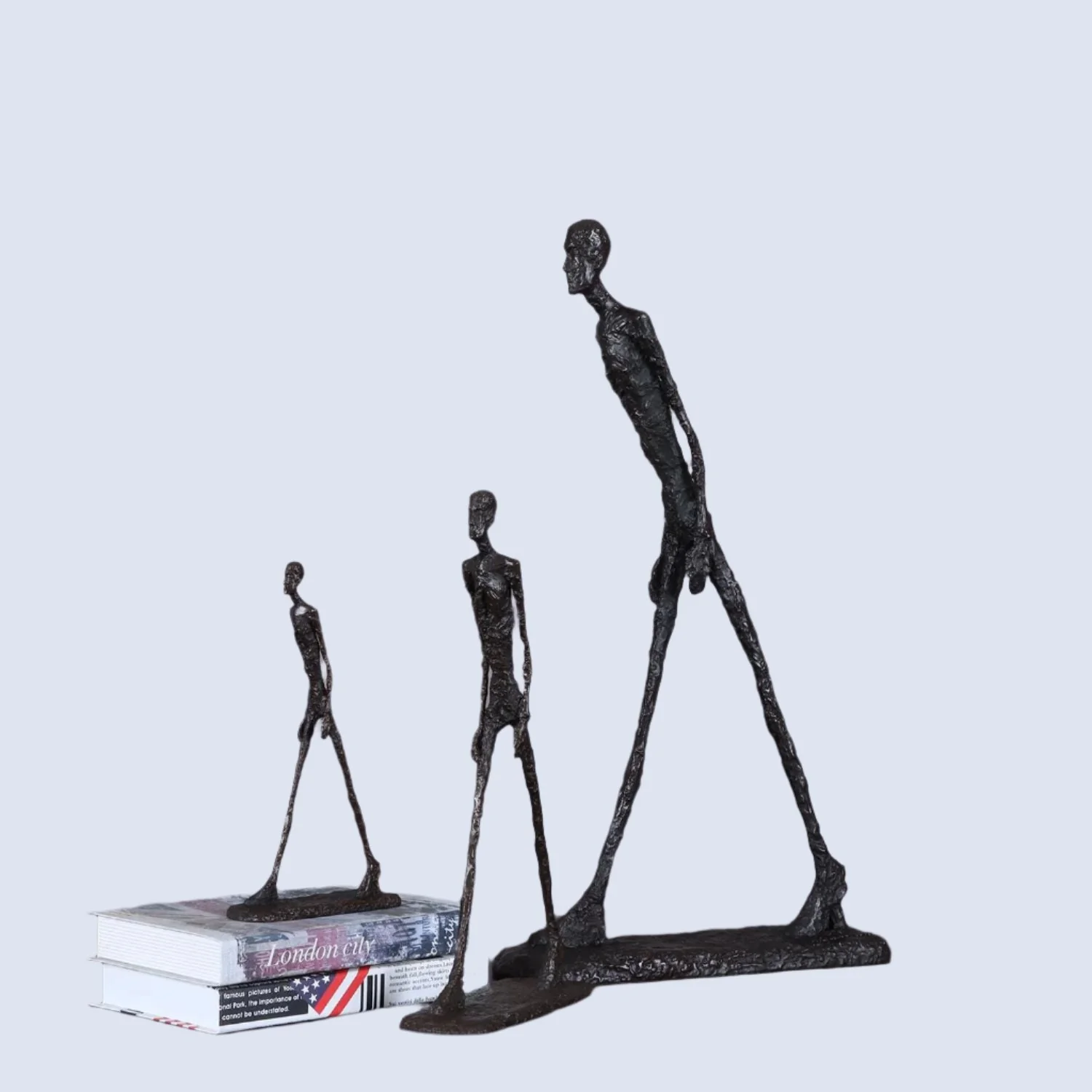 Bronze Giacometti's Walking Man Statue | Elegant Abstract Art Sculpture Replica for Sophisticated Home Decor