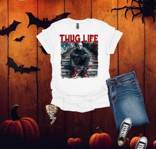 Thug Life Horror Graffic Tee