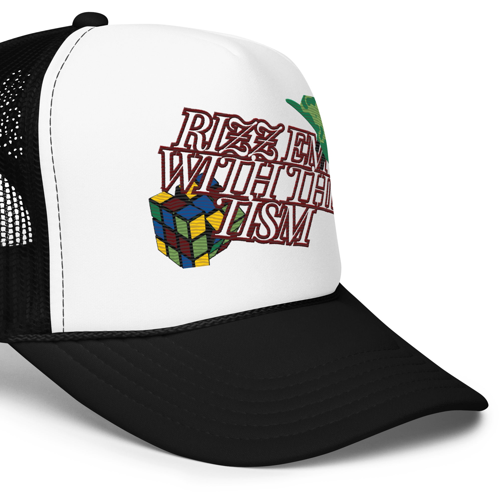 Foam trucker hat "Rizz Em With The Tism"