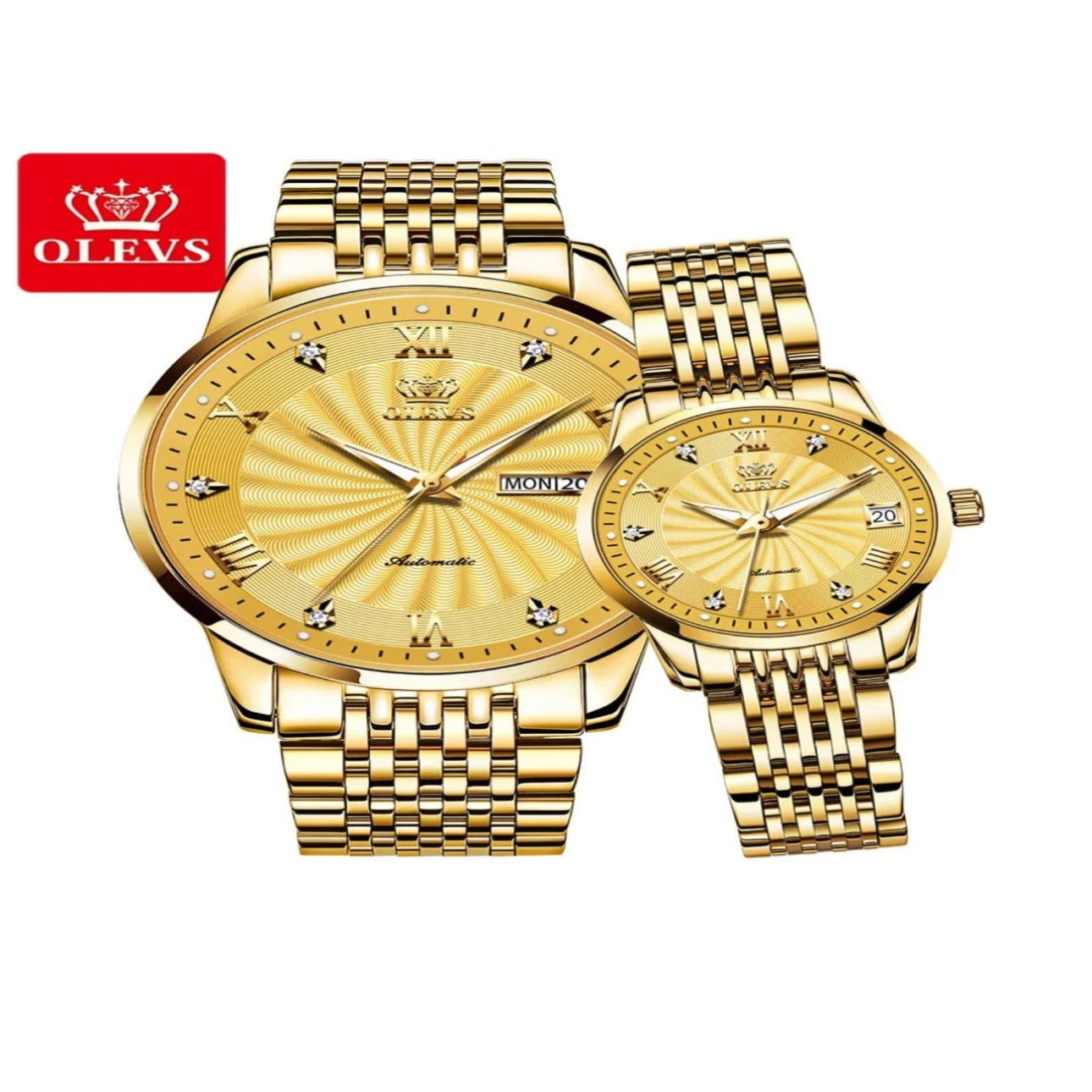 OLEVS 6630 Luxury Couple's watches.