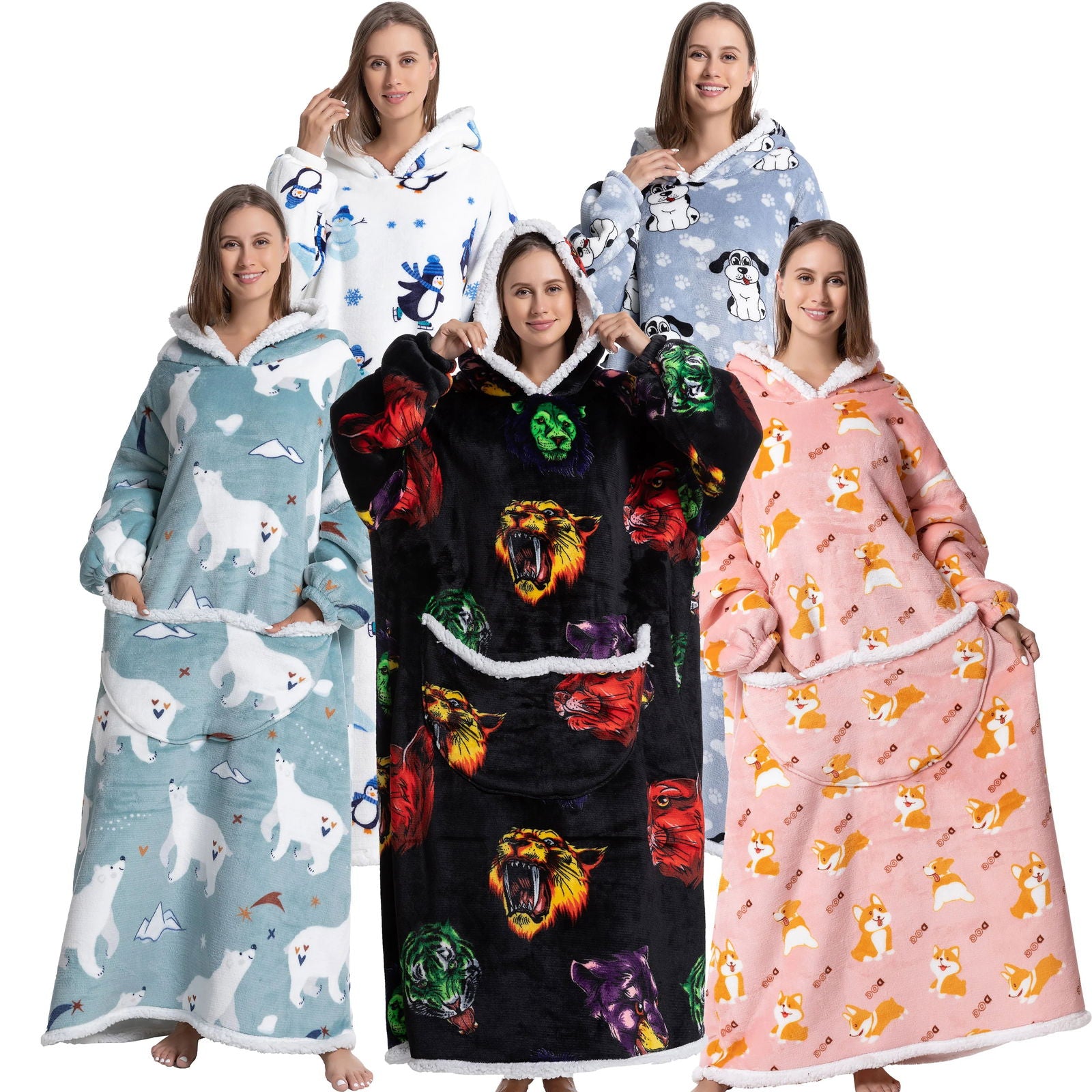 Oversized Wearable Blanket for Adults