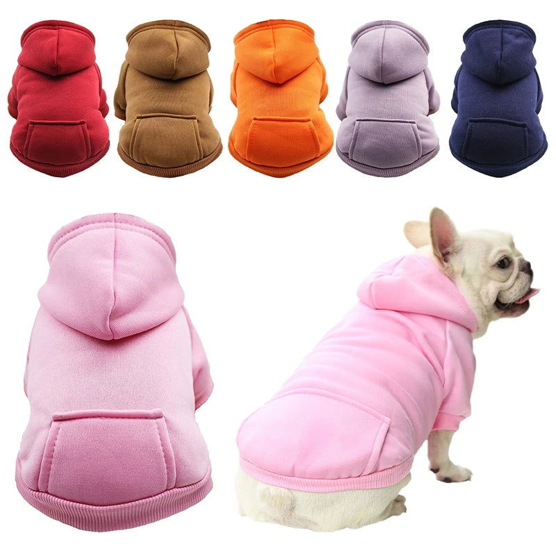 Dog Warm Vest Winter Cute Hoodie