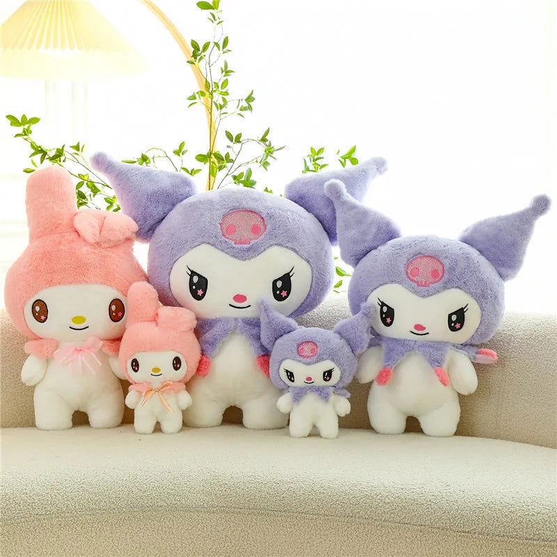 Sanrio Kuromi & My Melody Kawaii Plush Dolls