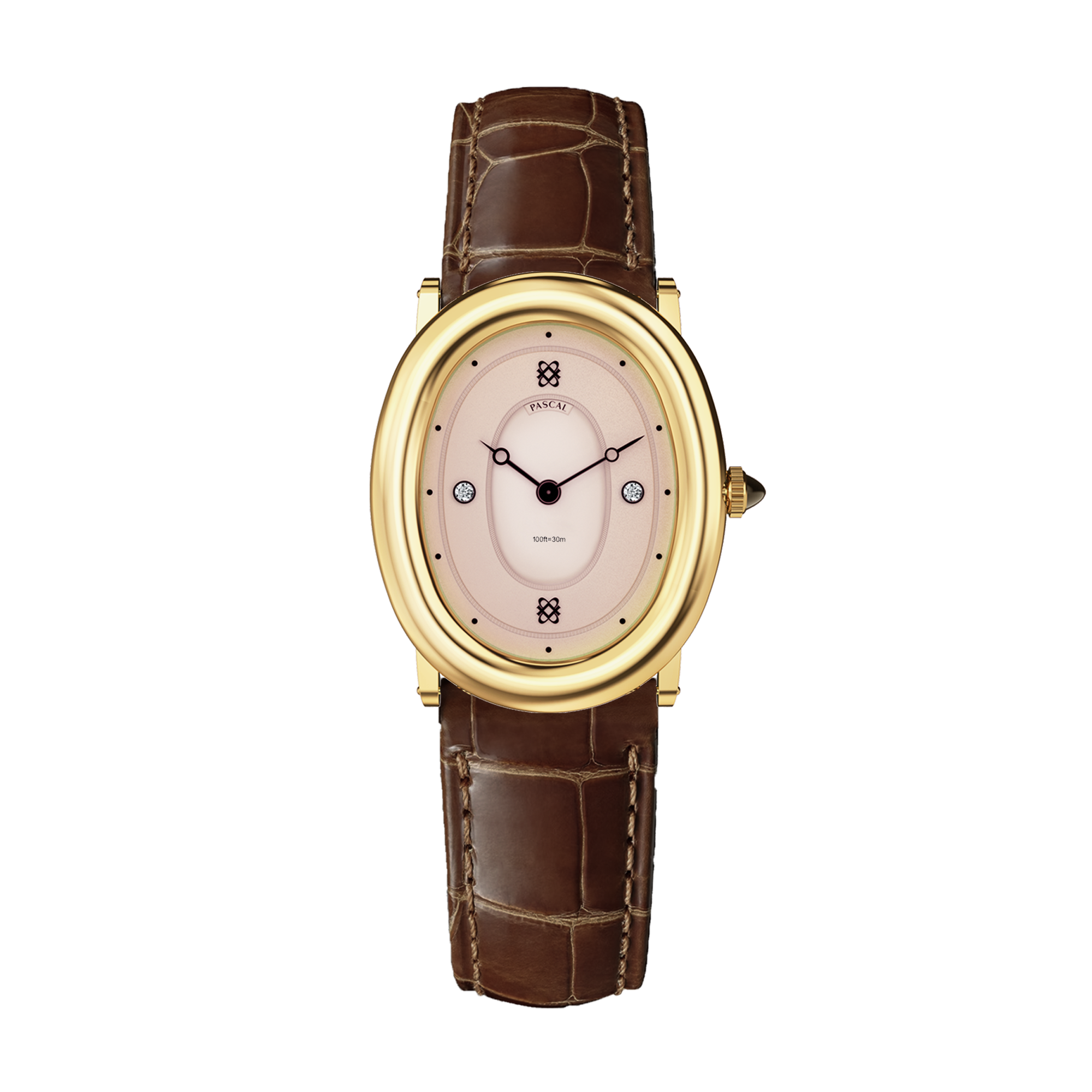 Oval Bubble Diamond Watch
