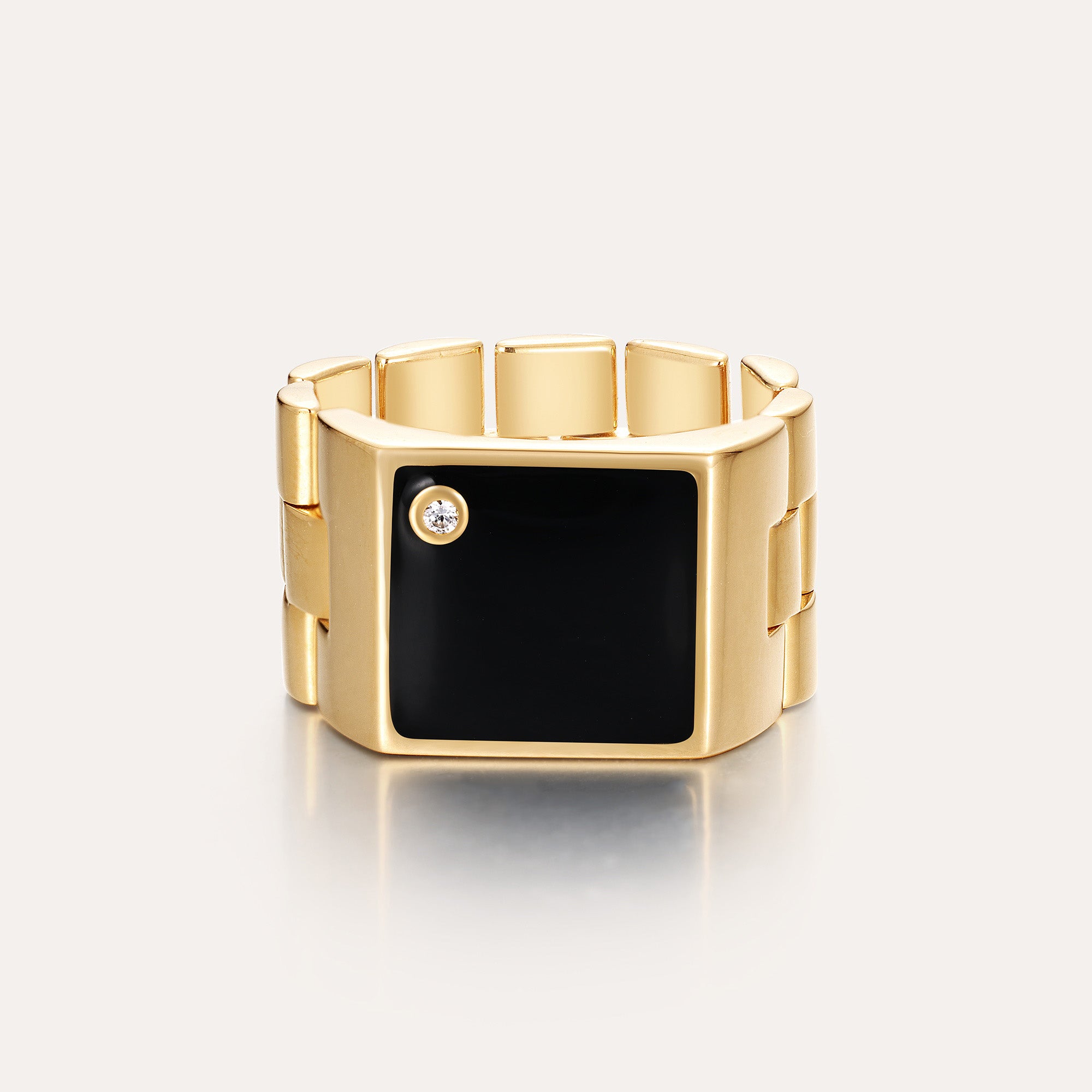 Rollie Diamond Signet Ring