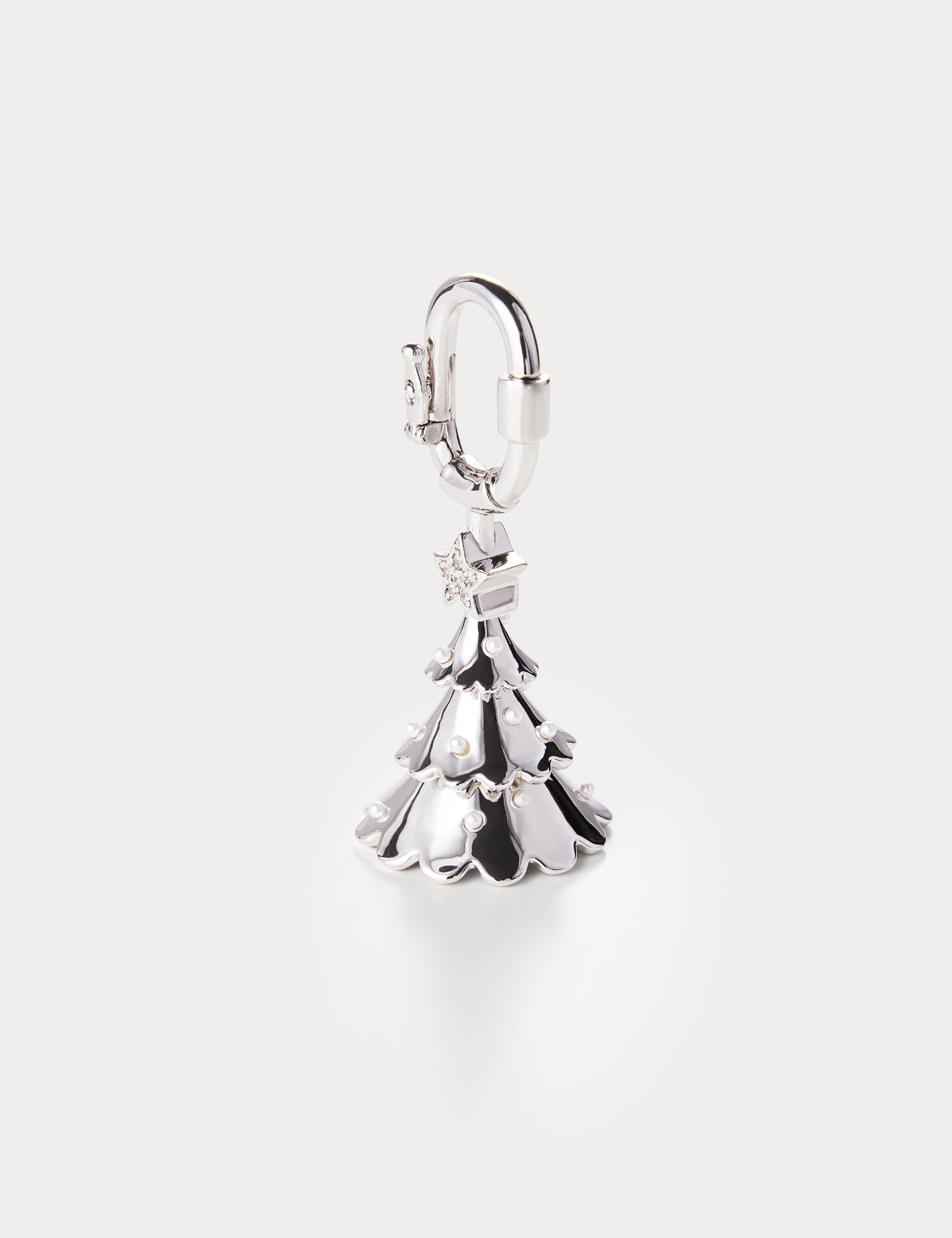 Classic Silver—Christmas Tree Bag Charm