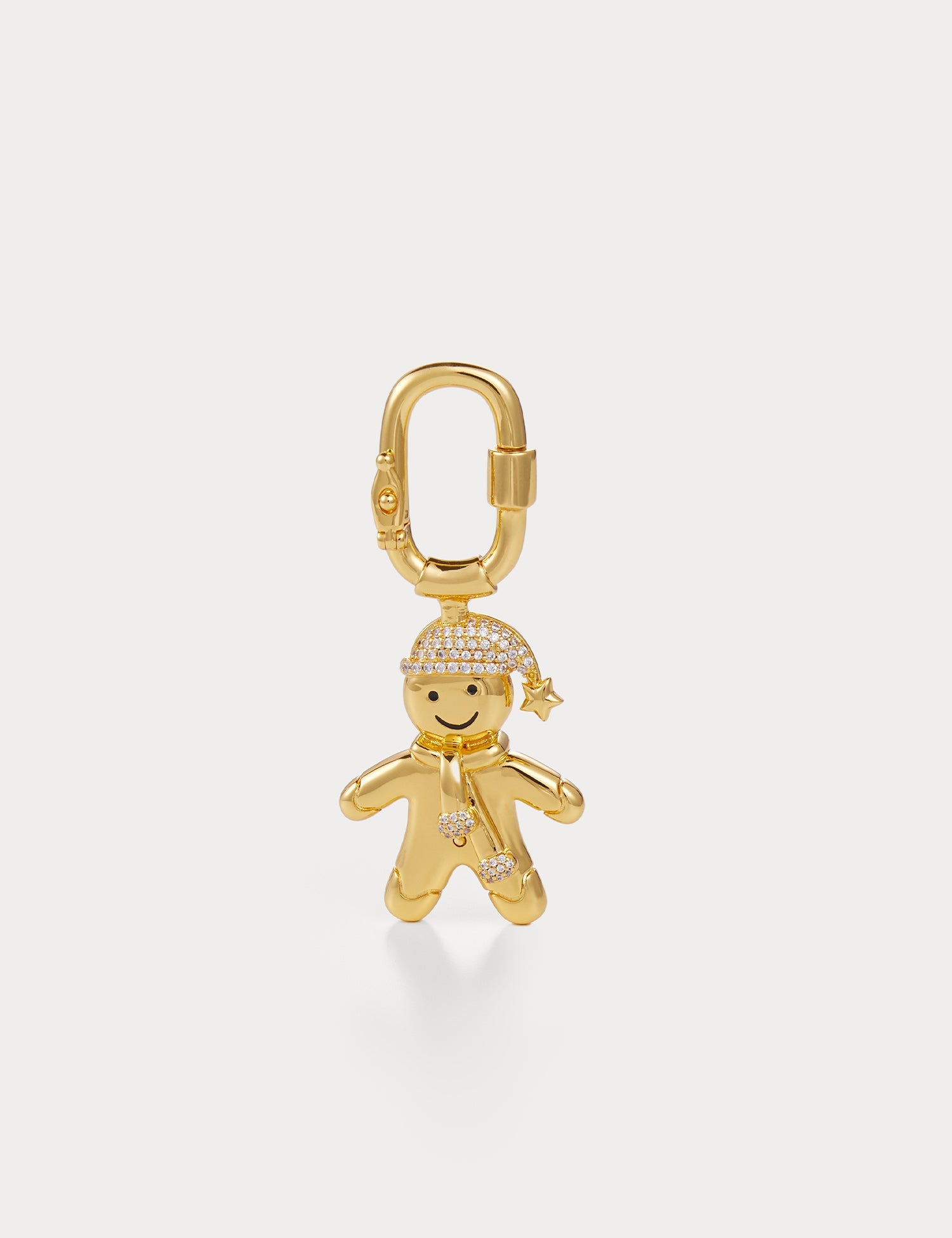 Classic Gold—Gingerbread Man Bag Charm