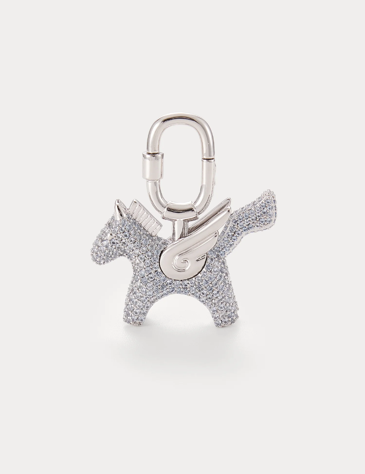 Sparkle Silver Sea Blue Zircon—Rodeo Pegase Bag Charm