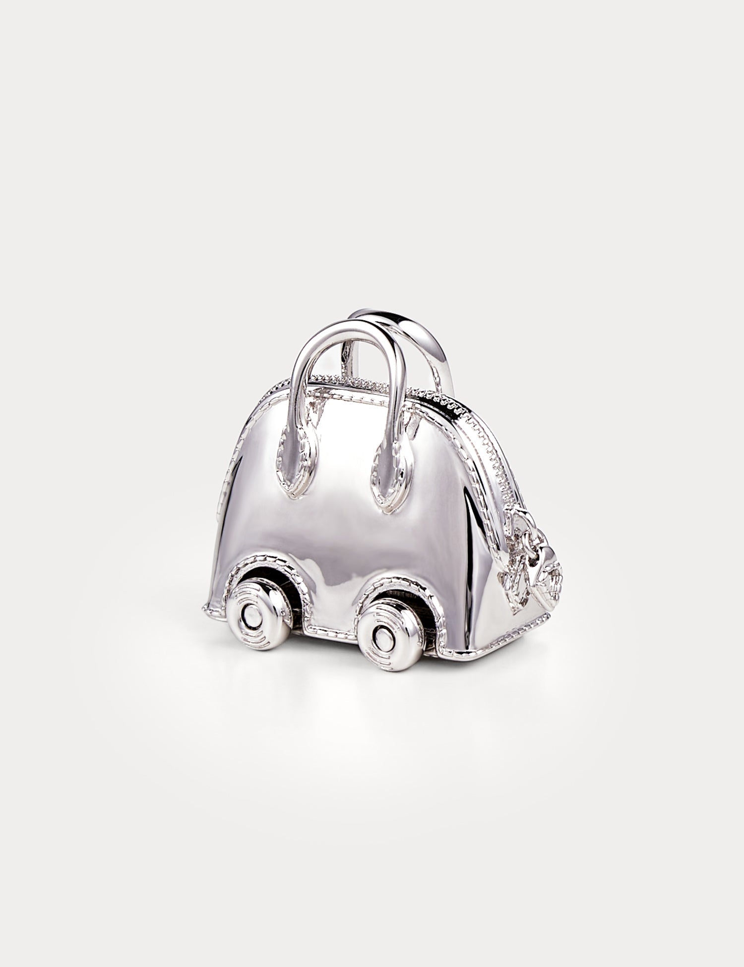 Classic Silver—Bolide On Wheels Bag Charm