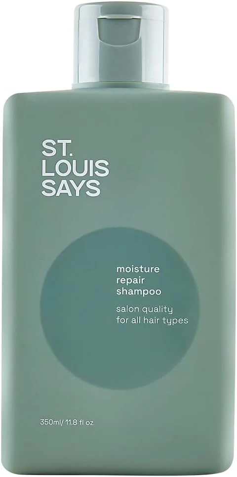 St. Louis Says Moisture Repair Shampoo 350ml - Hydrating shampoo for all hair types - SLS/Silicone/Paraben Free - Vegan/Gluten/Cruelty Free