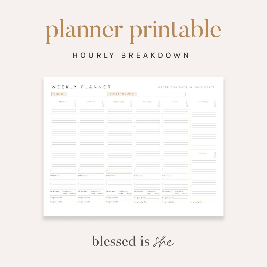 Planner Page Digital Download