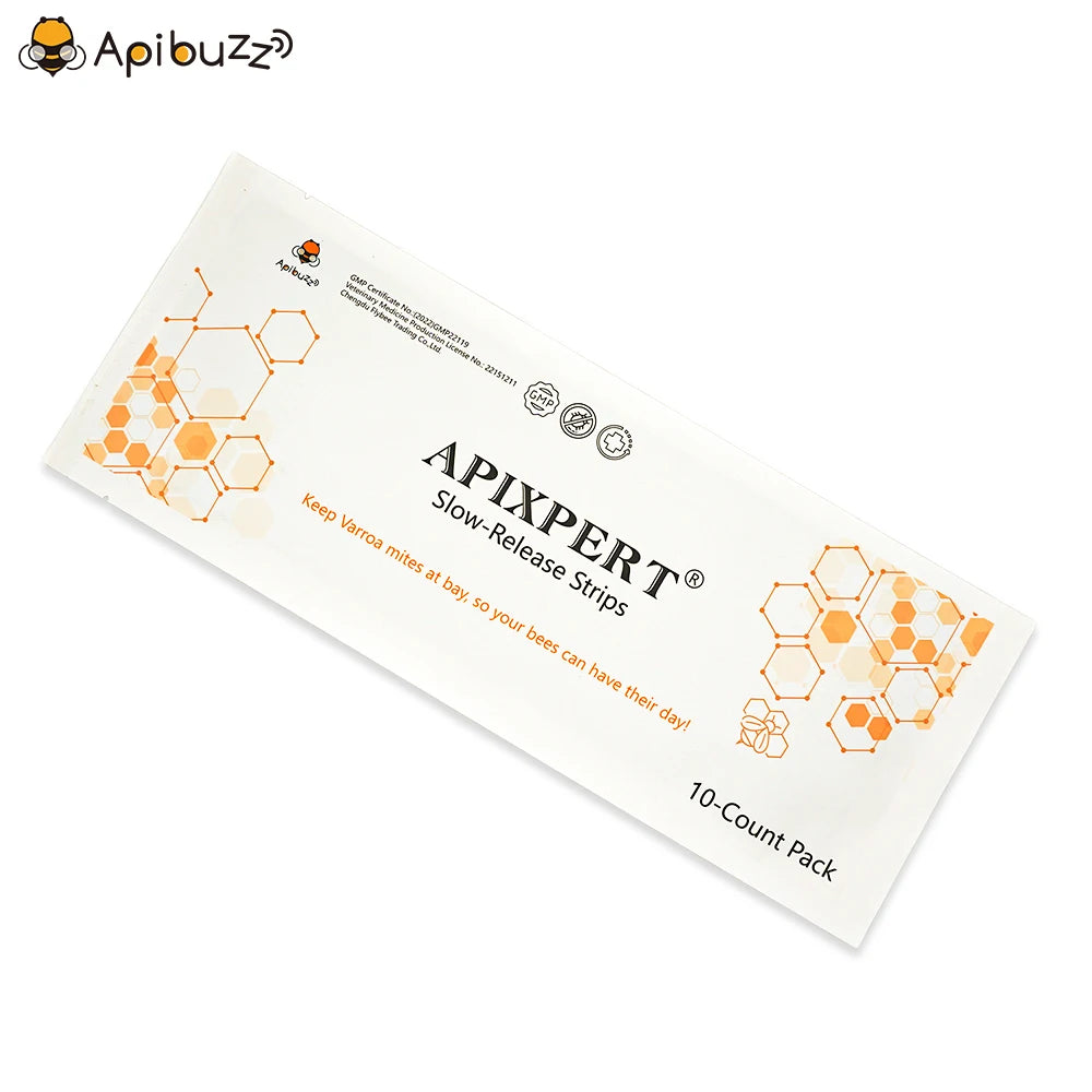 APIXPERT Slow-Release Flumethrin Varroa Strips for Bees