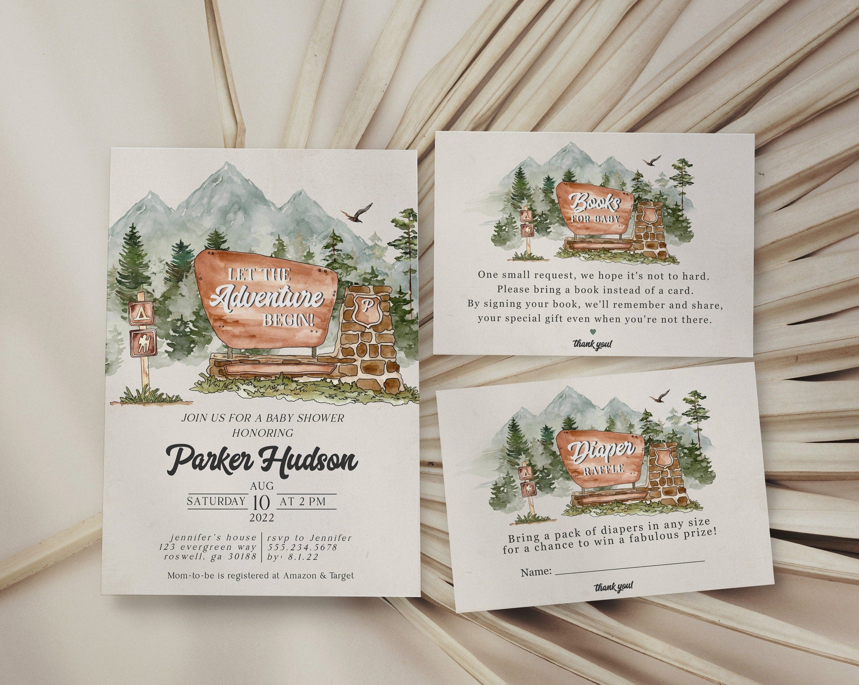 National Park Nature Baby Shower Invitation