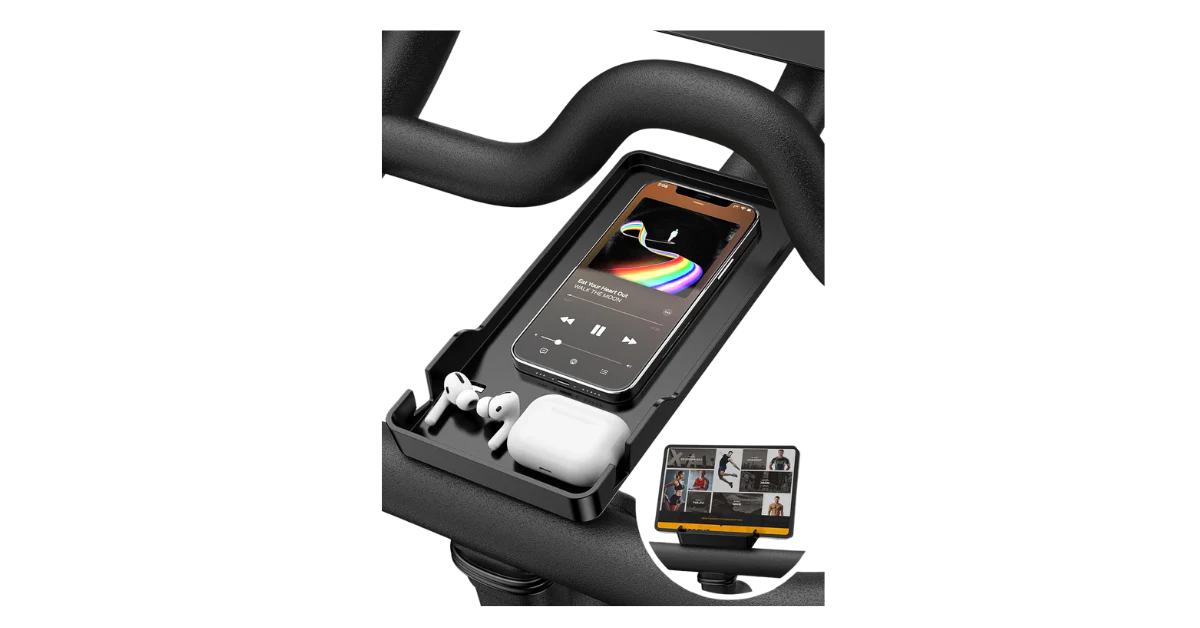 Phone and iPad holder for Peloton bike