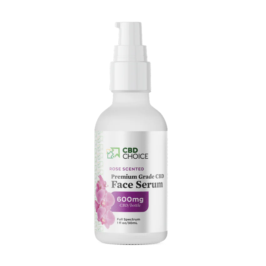 CBD-Infused Rose Face Serum - 600mg