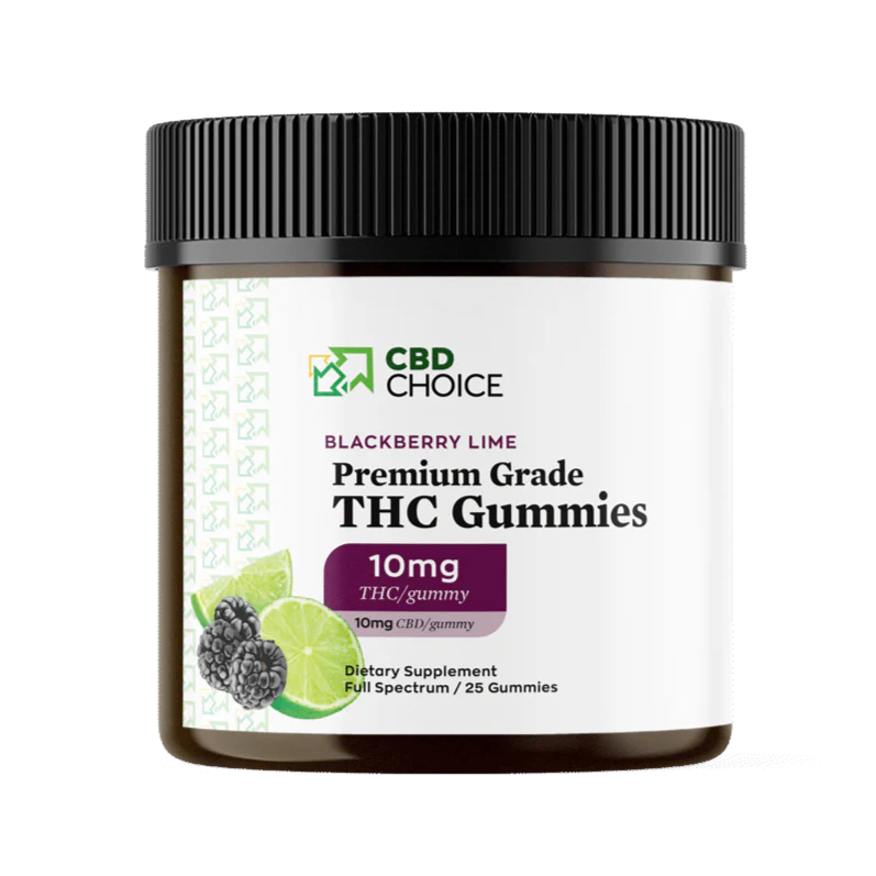 10 mg THC Black Berry Lime Gummies