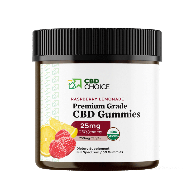 Raspberry Lemonade CBD Gummies - 25 mg