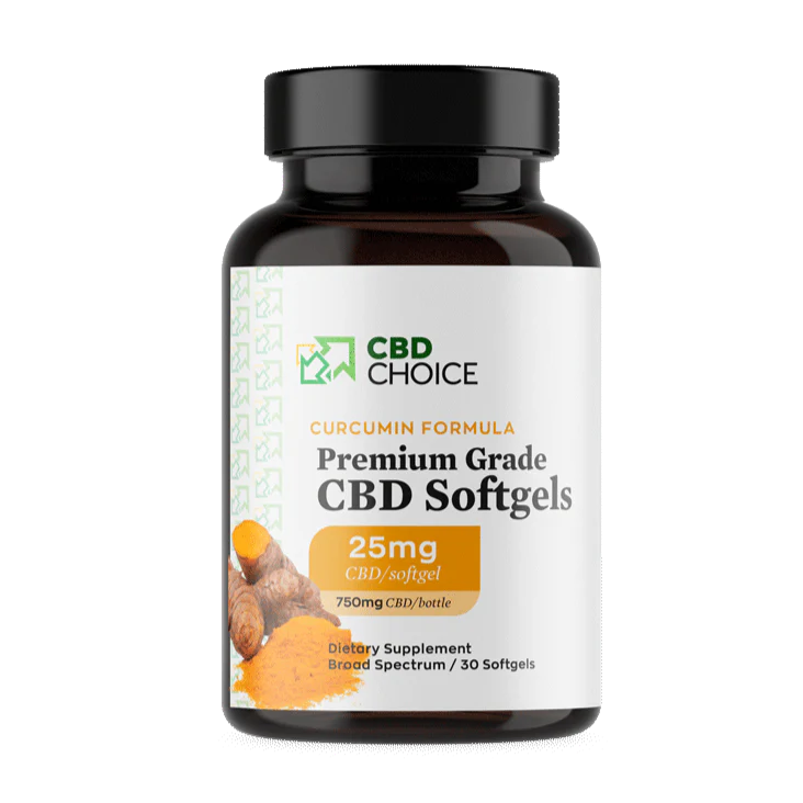 CBD Softgels with Curcumin for Joint Support