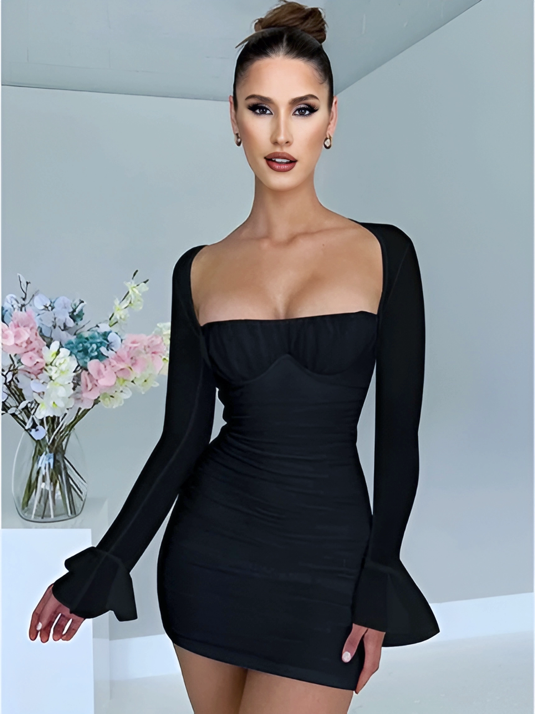 Elegant Backless Sexy Mini Dress