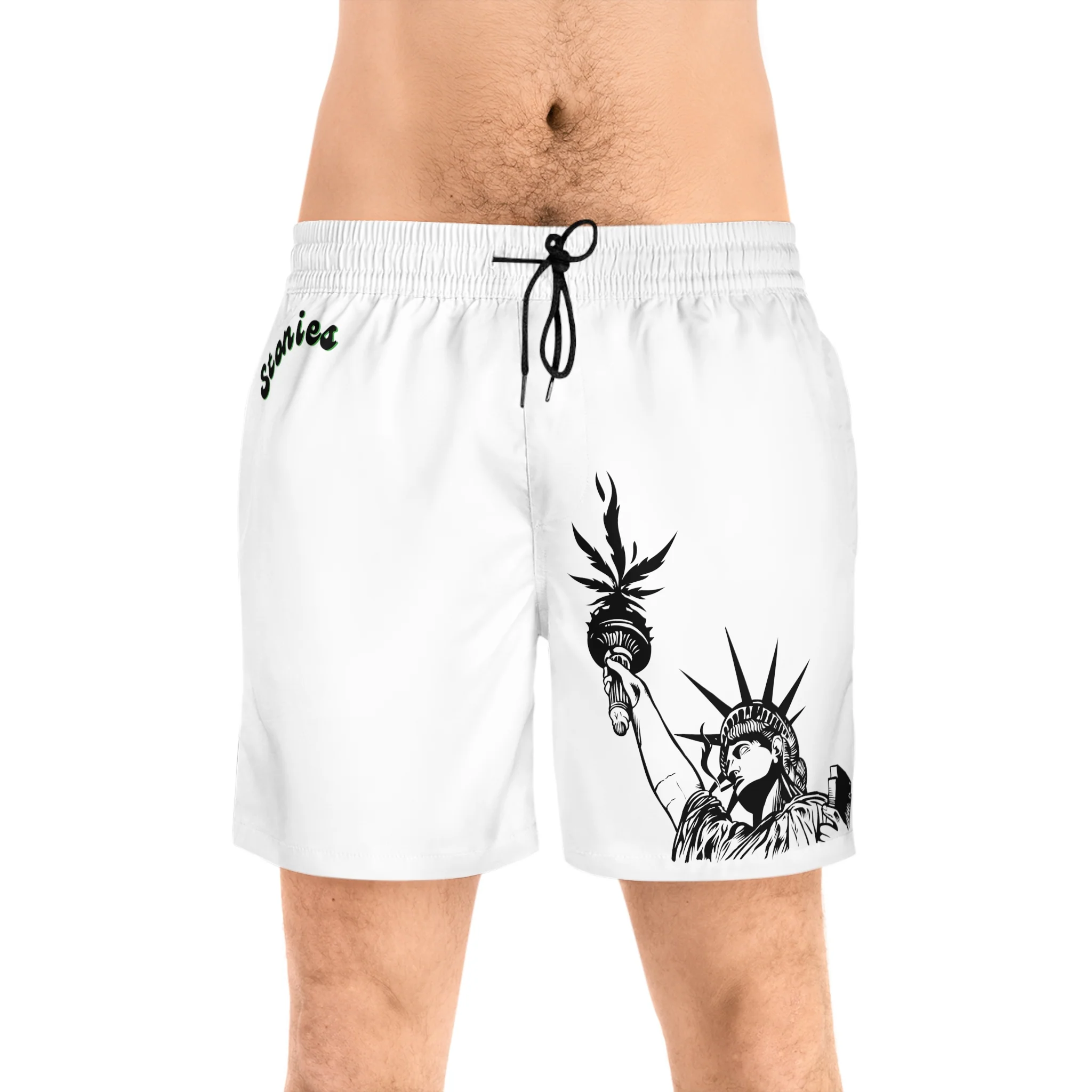 Men's Mid-Length Swim Shorts (AOP)